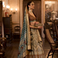 Grey Rewaa Taj Mahal Royal Silk Lehenga - LaVante Fashion