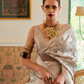 Multi Tissue Saree with Zari Handloom Weaving Elegance