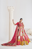 LAVANTEFASHIONMulticolourBanarsiMosaicscallopdesignerbridallehnga_4 - LaVante Fashion