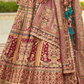 Rosy Radiance printed silk ensemble with subtle charm - LaVante Fashion