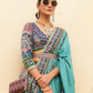 Deep Blue Dream silk lehenga choli with detailed embroidery - LaVante Fashion