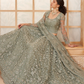 Sage Green Bridal Lehenga Choli For Weddings & Parties