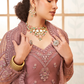 Soft Net Onion Pink Lehenga With Sparkling Diamond Work