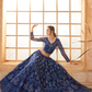 Graceful Royal Blue Party Lehenga Choli With All-Over Thread