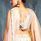 Charming Peach Sequins Net Engagement Wear Lehenga Choli With Dupatta