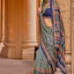 Polyester Viscose Silk Saree with Exclusive Ajrakh Print