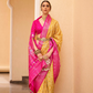 Elegant Silk Saree Featuring Classic Patola Print Work