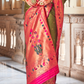 Graceful Floral Woven Zari Paithani Saree for Festive Wear