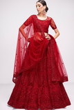 LAVANTEFASHIONNetLehengawithCording_Thread_SequinsEmbroideryandStoneEmbellishments_11 - LaVante Fashion