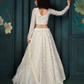 Designer White Georgette Lehenga With Intricate Thread