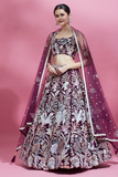 LAVANTEFASHIONNetSequinseWorkSemi-StitchedLehenga_UnstitchedBlousewithDupatta_32 - LaVante Fashion