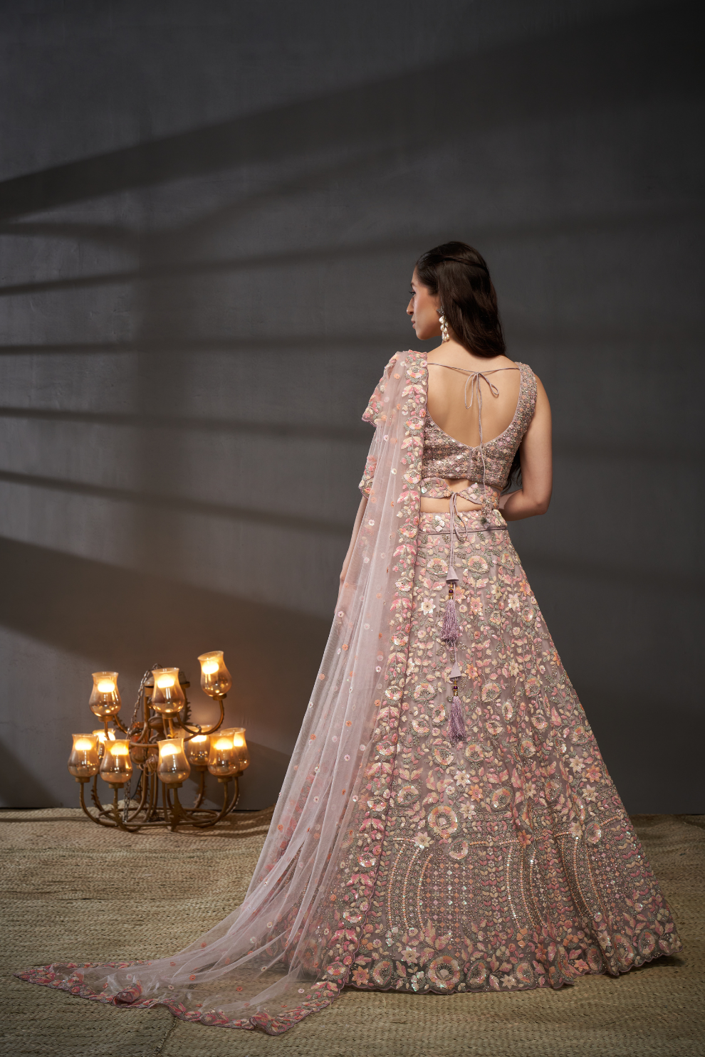 Heavy Zarkan Embroidery Semi-Stitched Lehenga Choli with Dupatta