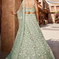Designer Net Lehenga Choli with Sequin Embroidery and Coordinated Dupatta