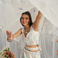 Graceful Net Semi-Stitched Lehenga Choli With Sequin Detailing