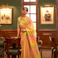 Elegant Organza Woven Saree with Subtle Traditional Charm