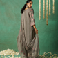 Graceful  Multi-Thread Embroidered Pant Suit