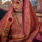 Elegant Printed Jamewar Saree – Blended Silk