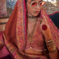 Elegant Printed Jamewar Saree – Blended Silk