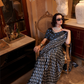 Patola Printed Satin Crepe Saree with Rich Ethnic Detailing