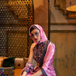 Printed Japan Satin Creep Saree with Elegant Flowing Drape