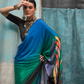 Pure Silk Crepe Saree with Statement Prints