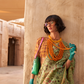 Digital Printed Tissue Silk Saree with Subtle Zari Shine