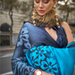 Printed Satin Crepe Saree with Soft Silky Fall and Shine