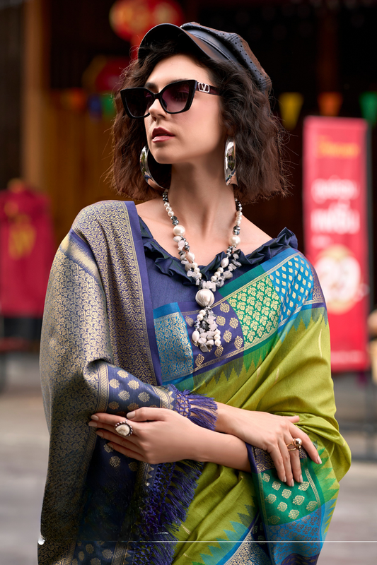 Heritage Handloom Banarasi Silk Saree Pure Regal & Timeless - LaVante Fashion