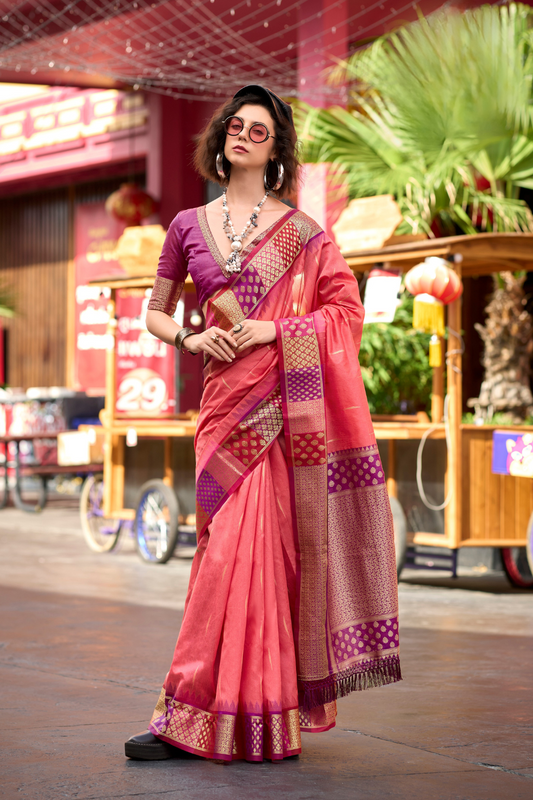 Heritage Handloom Banarasi Silk Saree Pure Regal & Timeless - LaVante Fashion