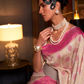 Elegant Pure Chaap Silk Saree with Weaving Detailing