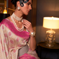 Elegant Pure Chaap Silk Saree with Weaving Detailing