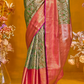 Pure Dharmavaram Silk Saree with Handloom Weaving Craft