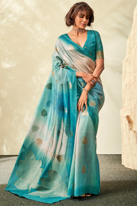 Pure Handloom Khadi Silk with Contemporary Digital Print