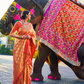 Elegant Kanjivaram Silk Saree with Rich Handloom Weaving