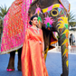Elegant Kanjivaram Silk Saree with Rich Handloom Weaving