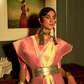 Pure Linen Weaving Saree with Stylish Copper Zari Work