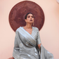 Pure Linen Silk Saree with Traditional Hand Weaving Design