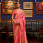 Pure Satin Weaving Silk Saree with Luxurious Glossy Finish
