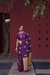 Printed Silk Saree with Zari Border and Tassels