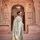 Luxurious Satin Fabric Adorned with Traditional Zari Work - LaVante Fashion