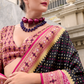 Royal Grace – Pure Soft Banarasi Silk Saree with Rich Zari Weaving - LaVante Fashion