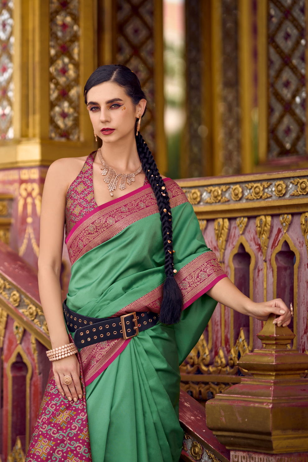 Pure Soft Banarasi Silk Saree with Traditional Zari Weaving - LaVante Fashion