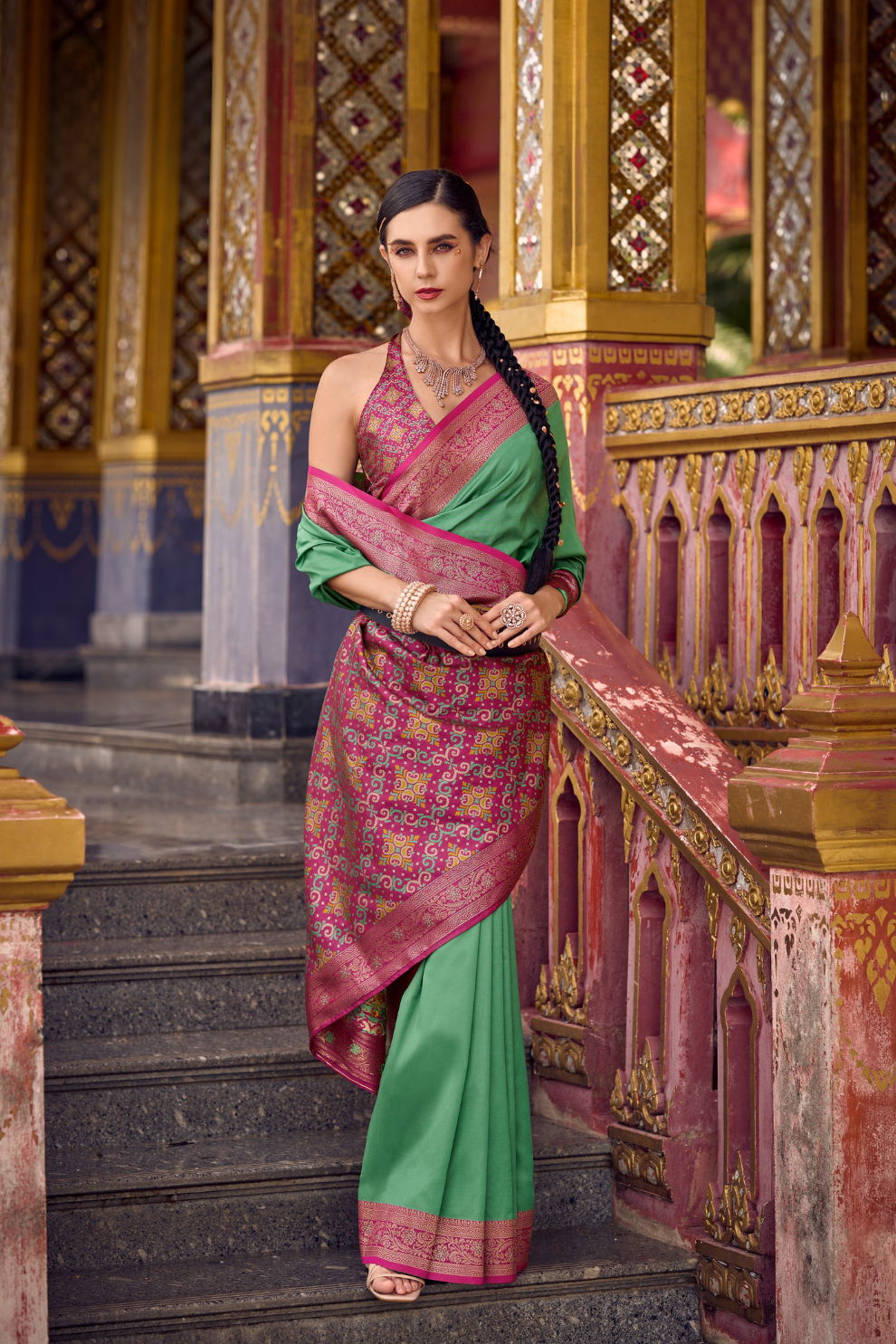 Pure Soft Banarasi Silk Saree with Traditional Zari Weaving - LaVante Fashion