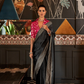 Pure Viscose Handloom Saree with Contrast Heavy Blouse