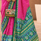 Classy Mehndi Traditional Saree with Elegant Weaving Work