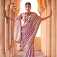 Designer Poly Viscose Silk Saree with Printed Foil Touch