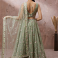 Elegant Georgette Sequin Lehenga with Zarkan Work
