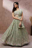 LAVANTEFASHIONPureGeorgetteSequinswithheavyZarkanembroiderySemi-StitchedLehengacholi_Dupatta_7 - LaVante Fashion