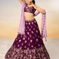 Pure Georgette With Heavy Sequins Embroidery Lehenga Choli Dupatta