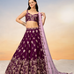 Pure Georgette With Heavy Sequins Embroidery Lehenga Choli Dupatta